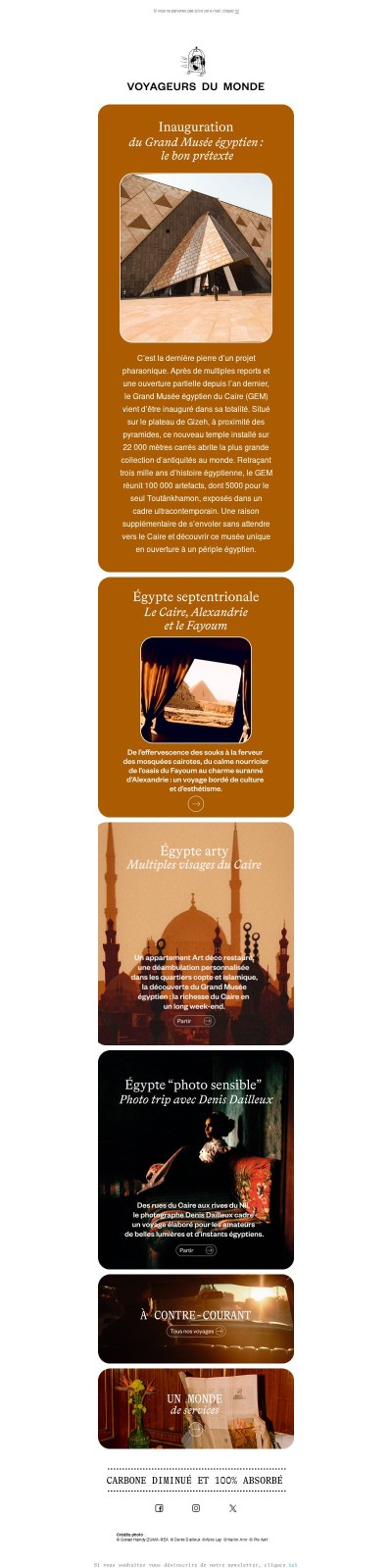 🌍 Inauguration du Grand Musée égyptien : le bon prétexte