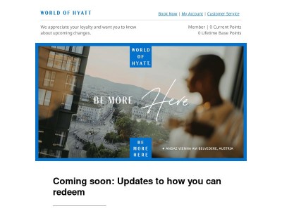 Your Account Summary—Explore Award Chart Updates, Plus Member Enhancements