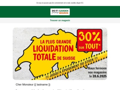 Nous fermons nos portes. 30% sur tout + nouveaux articles en magasin!💥