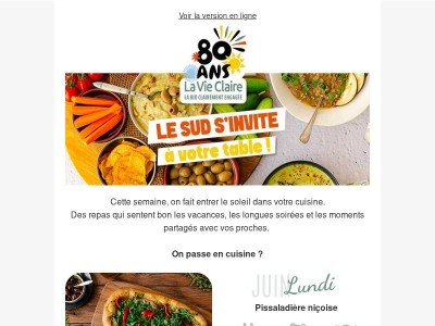 Le soleil s'invite au menu !