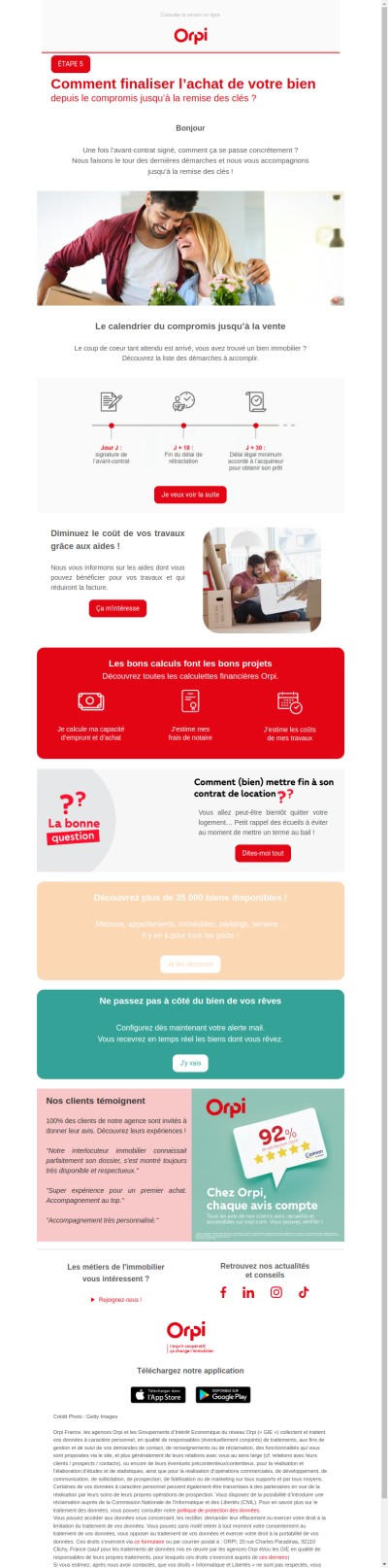 Nous vous accompagnons jusqu'à la remise des clés 🗝️