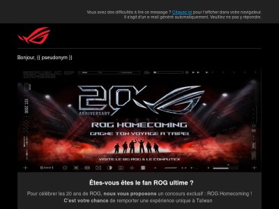 🎉 Célébrez les 20 ans de ROG à nos côtés !