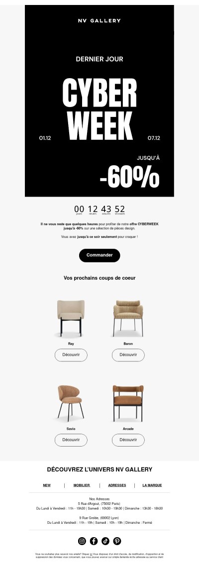 Dernier jour : jusqu'à -60%