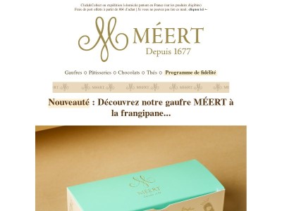 🧇 Découvrez la gaufre MÉERT à la frangipane !