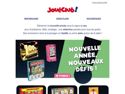 À vos jeux pour le Nouvel An !