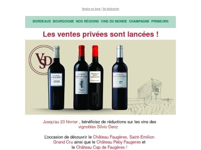 {{ firstname }}, -15% avec nos ventes privées ! 🍷