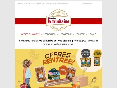 Profitez de nos offres de la rentrée pour faire le plein de biscuits !🍪😋