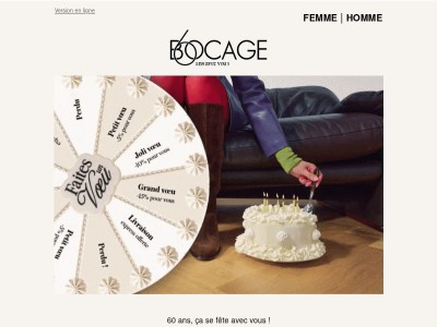 🎉 60 ans Bocage : une surprise vous attend !