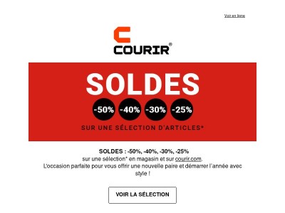 🚨 SOLDES : -50%, -40%, -30%, -25% !