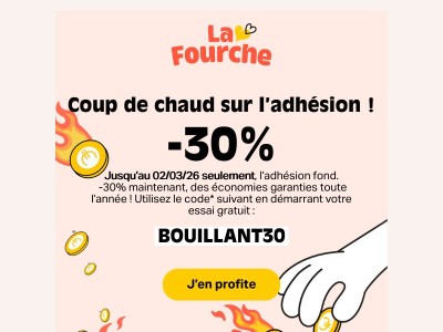 Coup de chaud : -30% pendant 4 jours 🔥