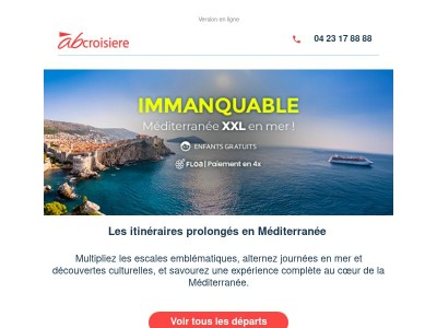 ☀️Cap sur les longues croisières en Méditerranée