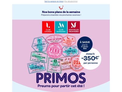 Eté 2026 : nos avantages pour réserver aux meilleures conditions