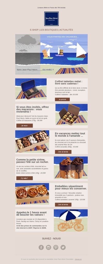 Derniers jours pour commander en ligne 🍫