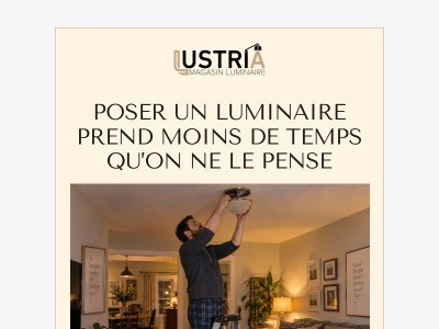 Pas besoin d'être bricoleur pour poser un luminaire