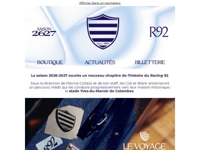 Le voyage avant le retour à la maison 