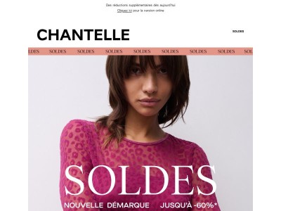 NOUVELLE DÉMARQUE | Jusqu'à -60% sur vos favoris.