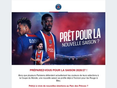 {{ firstname }}, préparez-vous pour la saison 2026/27 ! 