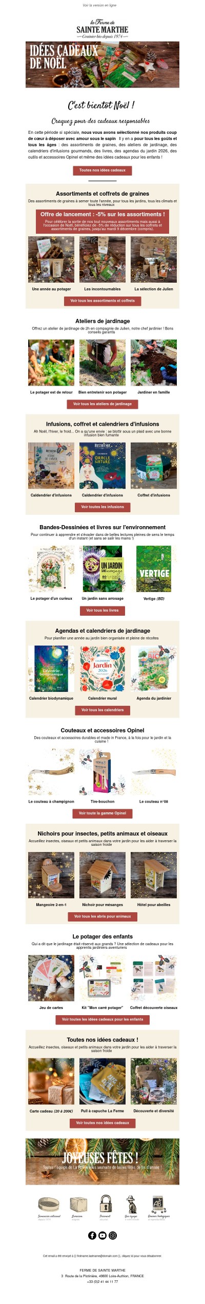 C'est bientôt Noël ! Découvrez toutes nos idées cadeaux 🎁
