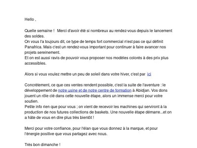 Tout simplement merci !