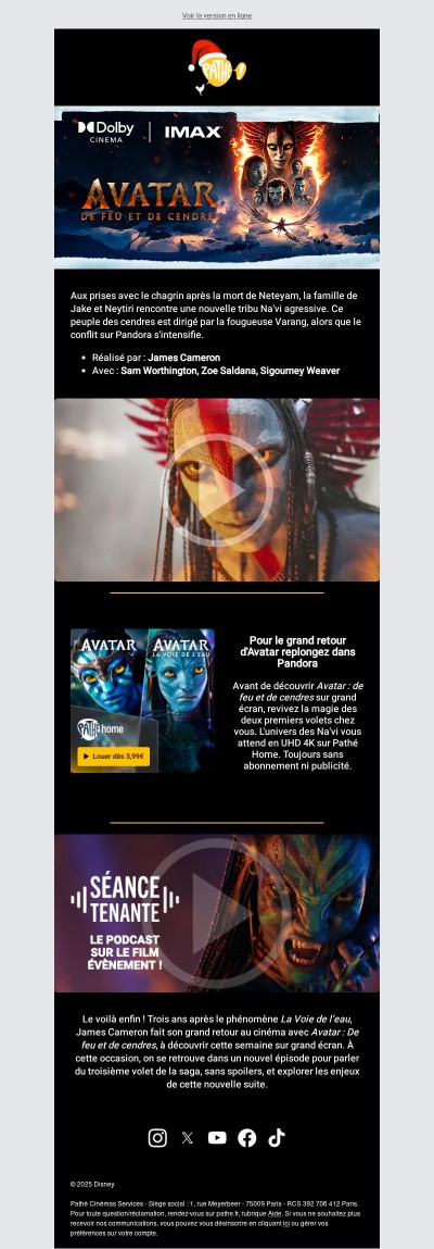 "Avatar : de Feu et de Cendres" en salle !