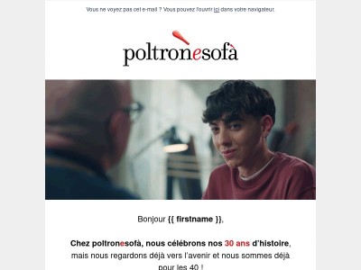 Fêtons ensemble les 30 ans de poltronesofà !