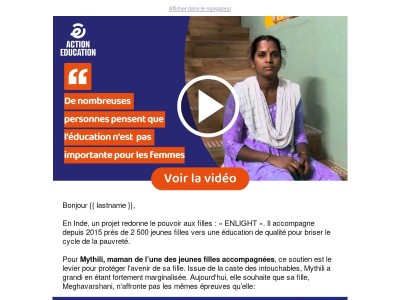 « Je ne veux pas qu’elle lutte comme moi »