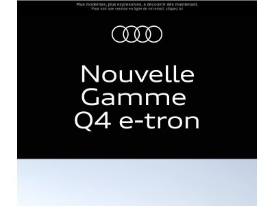 Les Nouvelles Audi Q4 e-tron et Q4 Sportback e-tron se dévoilent.