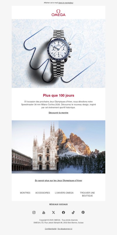 La Speedmaster Milano Cortina 2026