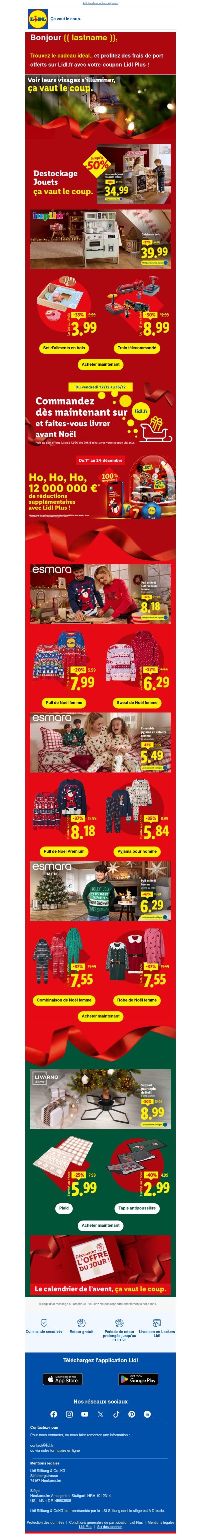 🎁 Trouvez le cadeau idéal avec Lidl !