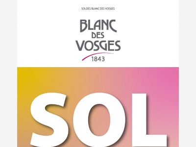 SOLDES -50% LINGE DE MAISON | Blanc des Vosges