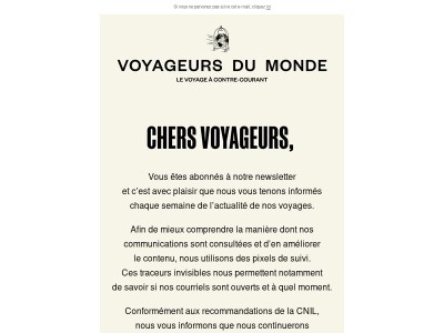 Information relative à nos communications par email
