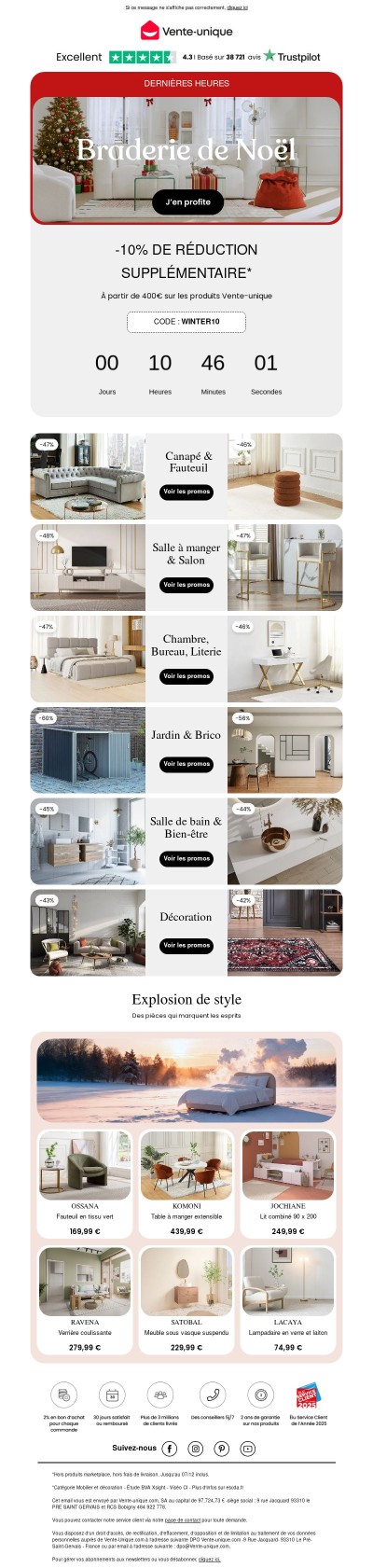 Braderie de Noël : Des réductions à glisser sous le sapin 🎄