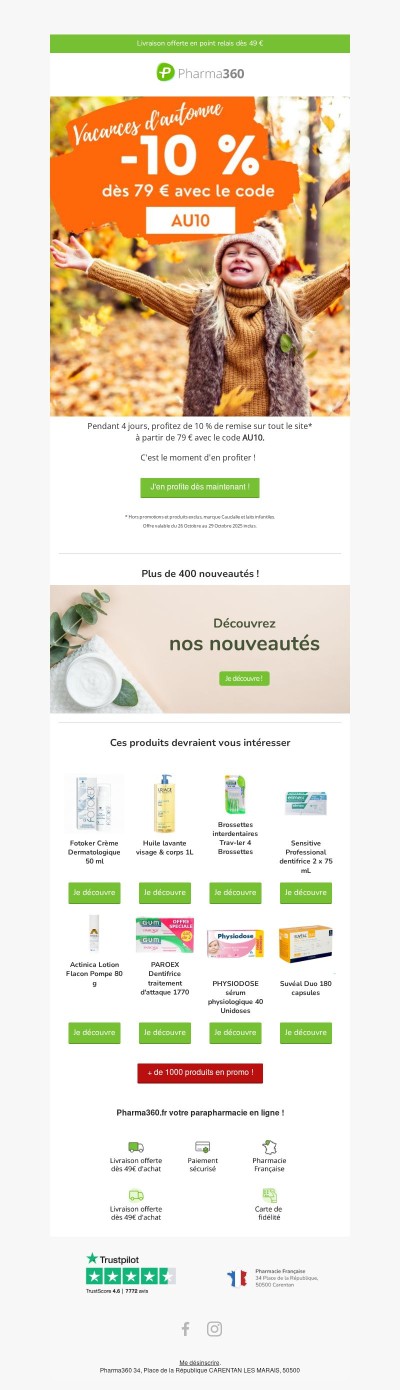 🍂 - 10 % sur TOUT le site !