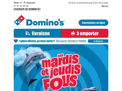 🤪 8,99€ les pizzas medium à emporter. C’est fou, non ?