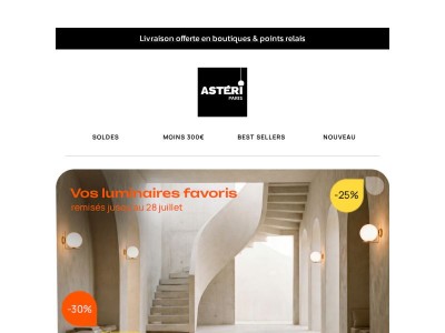 Vos luminaires favoris remisés ✨