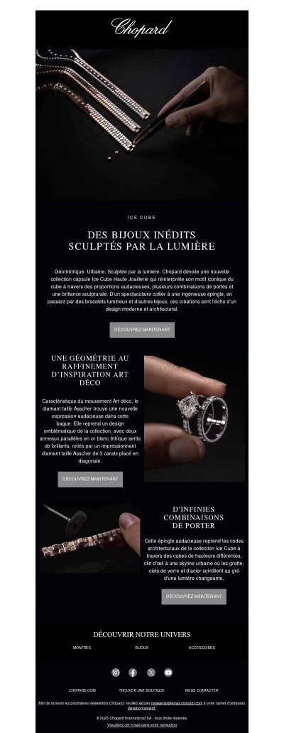 Des bijoux inédits sculptés par la lumière