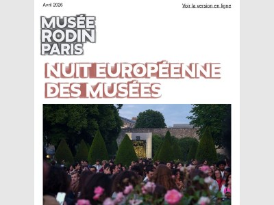 En avril au musée Rodin 
