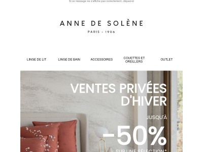 Votre Invitation aux Ventes privées d'hiver