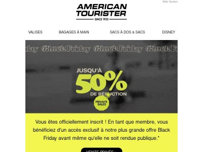 Le Black Friday commence tôt, rien que pour vous ! Jusqu'à 50 % de réduction