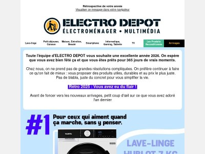 Bonne année avec ELECTRO DEPOT 💛