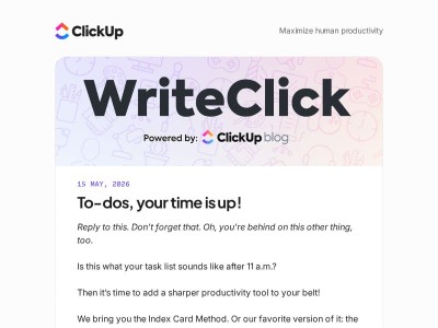 Your to-do list fears this newsletter (and it should!) 👀