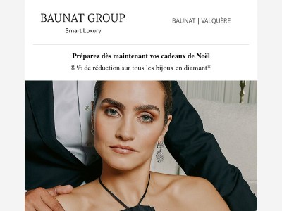 Votre avantage Early Bird : 8 % de réduction sur tous les bijoux en diamant