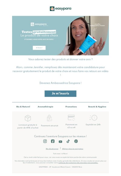 Recevez et testez grauitement le produit de votre choix 🥰