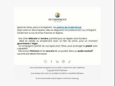 Place à la légèreté avec les pattes de crabe royal 🦀