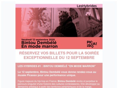 Réservez sans attendre vos billets pour la soirée exceptionnelle avec Bintou Dembélé le 12/09
