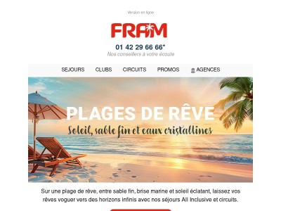 Plages de rêve & soleil : votre évasion commence ici