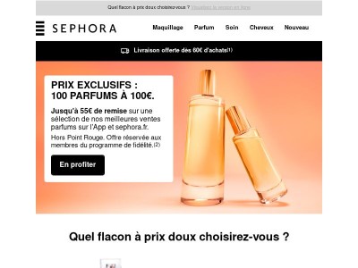 Inédit : 100 parfums à 100 € 🌺