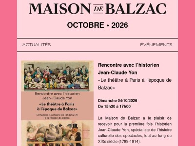 Octobre à la Maison de Balzac