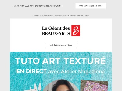 En direct : Tutoriel Art Texturé avec Atelier Magdalena