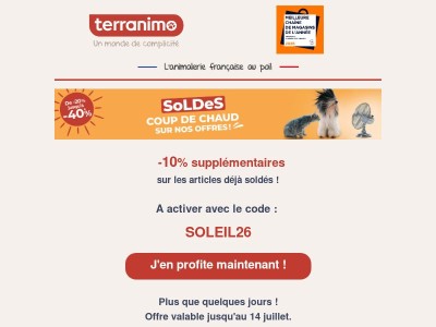 🔥 -10% supplémentaires sur les articles déjà soldés !